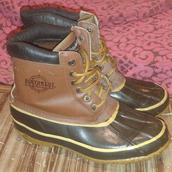 Men steel toe Northwest Territory work boots size 8 - Picture 1 of 6